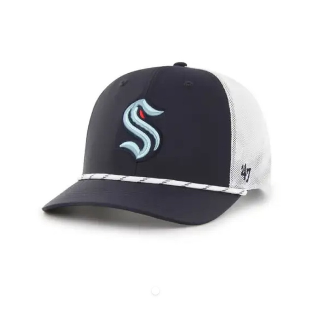 Seattle Kraken '47 Brand NHL Rope Trucker Adjustable Snapback Hat‎